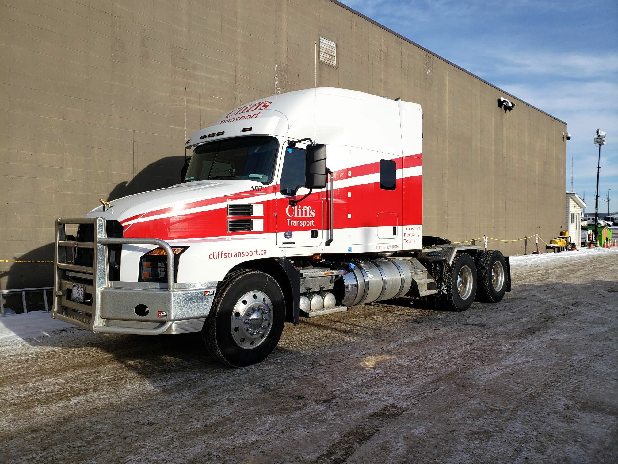 Cliffs Towing Tractor Trailer Spot Graphics