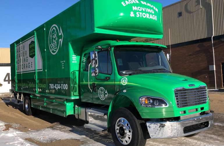 Eager Beaver Moving Truck Graphic Wrap