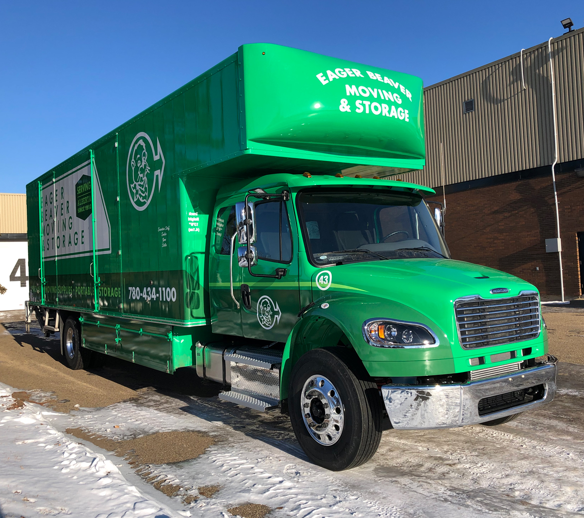 Eager Beaver Moving Truck Graphic Wrap