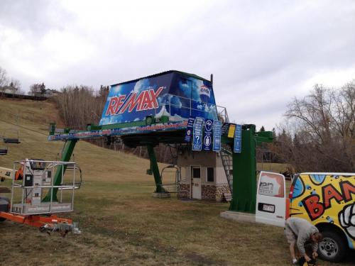 ReMax - Ski Lift Shed Business Signage